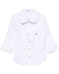 Vivienne Westwood - Ss Toulouse Frill Cut-Out Shirt - Lyst