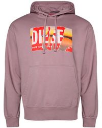 DIESEL - S-Macs Logo-Print Hoodie - Lyst
