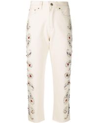 Golden Goose Deluxe Brand Verzierte Cropped-Jeans - Mehrfarbig