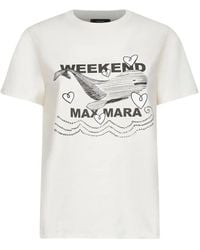 Weekend by Maxmara - T-Shirt mit Wal-Print - Lyst