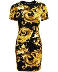 Versace Jeans Couture - Dress With "Barocco" Pattern - Lyst