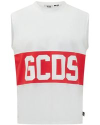 Gcds - Logo Sleeveless T-Shirt - Lyst