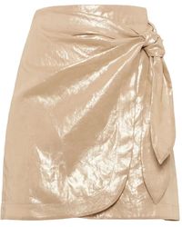 Brunello Cucinelli - Midi-Rok Met Geknoopt Detail - Lyst