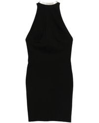 The Attico - Halter-Neck Mini Dress - Lyst