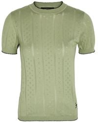 B.B. Wallace - Indiana Open-Knit Short-Sleeve T-Shirt - Lyst