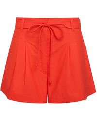 Marie Oliver - Drawstring Pleated Tailored Shorts - Lyst
