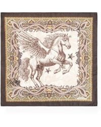 Etro - Pegasus Paisley-Print Pocket Square - Lyst