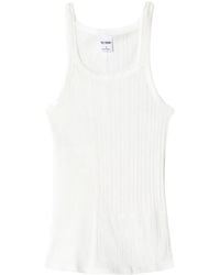 RE/DONE - Geribbelde Tanktop - Lyst