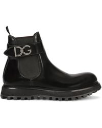 Dolce & Gabbana - Bernini Leather Boot - Lyst