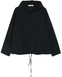 Etudes Studio - Surchemise Boutonnée À Capuche - Lyst