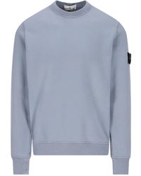 Stone Island - 6100060 Organic Cotton Fleece Sweatshirt - Lyst