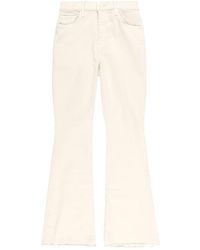 Mother - Mutter The Weekender Fray Jeans Beige - Lyst