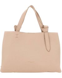 Gianni Chiarini - Amira Knotted Handle Leather Shoulder Bag - Lyst
