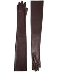 KHAITE - Leather Long Gloves - Lyst