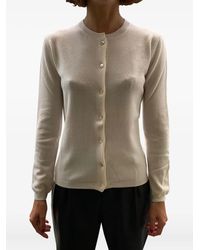 LA ROSE - Buttoned Cashmere Cardigan - Lyst