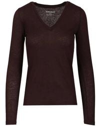 Al Duca d'Aosta - Long-Sleeve V-Neck T-Shirt - Lyst