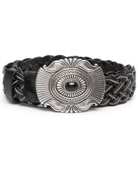 P.A.R.O.S.H. - Embellished-buckle Leather Belt - Lyst