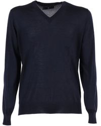 FILIPPO DE LAURENTIIS - V-neck long-sleeve sweater - Lyst