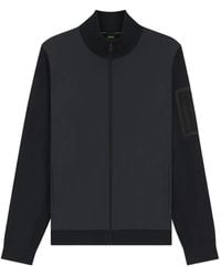 BOSS - Veste Hybrid Avec Manches Et Dos En Maille - Lyst