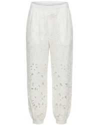 Ermanno Scervino - Broderie-Anglaise Track Pants - Lyst