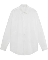 AURALEE - Buttoned Long-Sleeve Shirt - Lyst