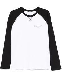 Balmain - バイカラー Tシャツ - Lyst
