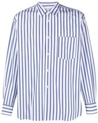 Comme des Garçons - Striped Long-Sleeve Cotton Shirt - Lyst