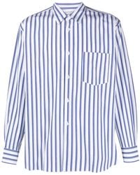 Comme des Garçons - Striped Long-Sleeve Cotton Shirt - Lyst