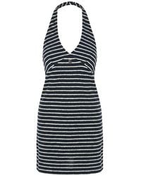 Givenchy - Halterneck Striped Mini Dress - Lyst