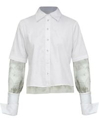 Contessa Mills - Aradia Layered-Sleeve Shirt - Lyst
