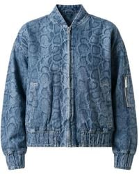 Liu Jo - Jeansjacke Mit Schlangenmuster - Lyst