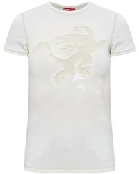 DIESEL - T-Uncuties-Longer-Aa1 Appliqué-Detailed T-Shirt - Lyst