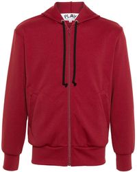 COMME DES GARÇONS PLAY - Logo-Appliqué Hoodie - Lyst