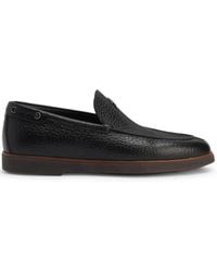 Giuseppe Zanotti - The Maui Logo-Plaque Leather Loafers - Lyst