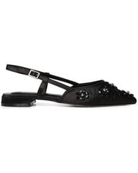 V73 - Kayla Beaded Slingback Flat Pumps - Lyst