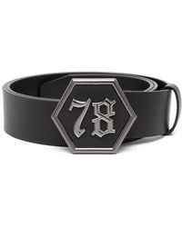 Philipp Plein - Gothic Logo-Buckle Belt - Lyst