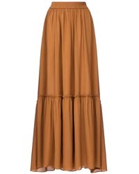 JACOB LEE - Tiered Ruffled Maxi Skirt - Lyst