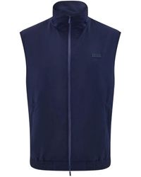 Ferragamo - Sporty Zip Drawstring Gilet - Lyst