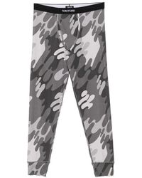 Tom Ford - Camouflage-Print Logo-Waistband Long Johns - Lyst
