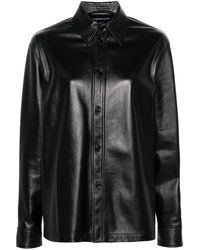 Fabiana Filippi - Button-up Leather Shirt - Lyst