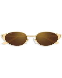 Cartier - Panthère Zonnebril Met Ovalen Montuur - Lyst