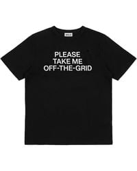 Waldi - Off-Grid Slogan-Print T-Shirt - Lyst