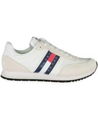 Tommy Hilfiger - Sleek Sneakers With Contrasting Details - Lyst