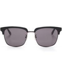 Gucci - Web-detailed Square-frame Sunglasses - Lyst