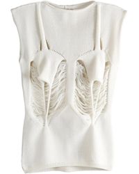 Rick Owens - Cut-Out Sleeveless Top - Lyst
