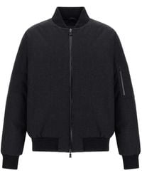Herno - Water-Repellent Flannel Bomber Jacket - Lyst