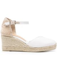 Castañer - Espadrilles Chiarita Con Zeppa 70Mm - Lyst