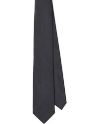 Prada - Pointed Satin Tie - Lyst