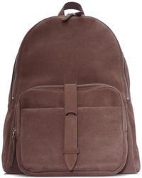 Orciani - Front-Strap Suede Backpack - Lyst