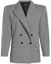 KARL LAGERFELD - Blazer Structuré À Carreaux - Lyst